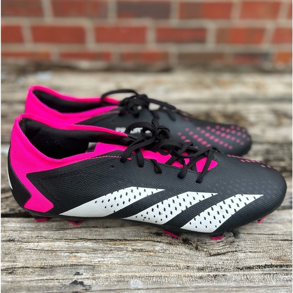 NWOB Adidas Predator Accuracy .3 FG Unisex Soccer Cleats Pink Black 11.5 (Men) - Picture 3 of 9
